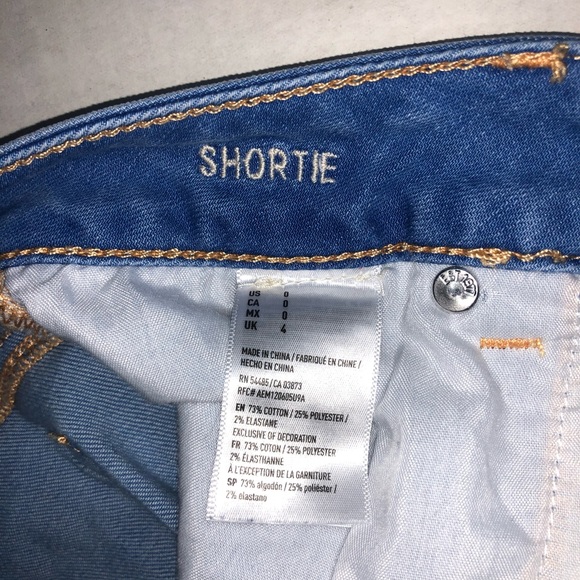 AE Denim Short Shorts 0 - Picture 4 of 4